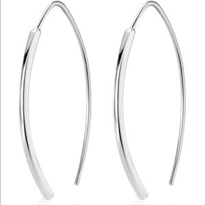 New .925 Earrings with Platinum Overlay